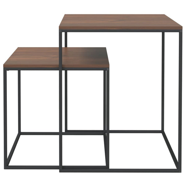 Minoritilor-Couchtischset (2 Stück Holz und Metall)