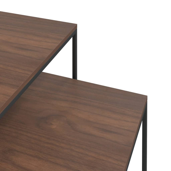 Minoritilor-Couchtischset (2 Stück Holz und Metall)