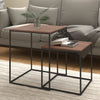 Minoritilor-Couchtischset (2 Stück Holz und Metall)