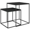 Couchtisch-Set Minoritilor (2 Stk. Metall und Holz)