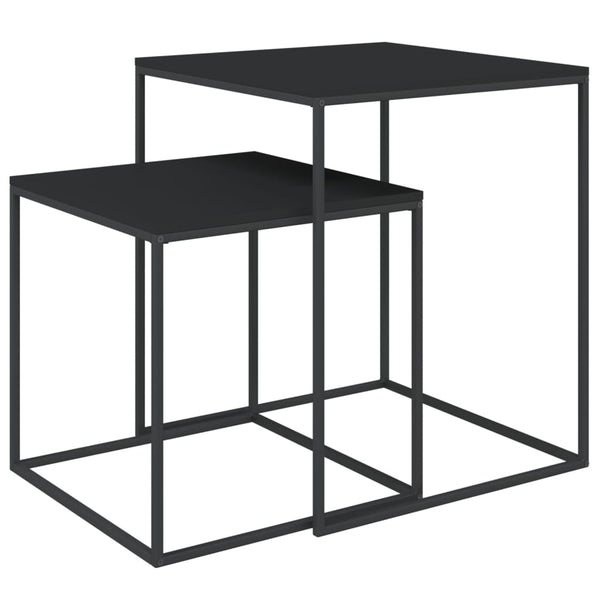 Couchtisch-Set Minoritilor (2 Stk. Metall und Holz)