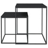 Couchtisch-Set Minoritilor (2 Stk. Metall und Holz)