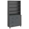 Dunkelgrauer Schrank Hamar Ciulpan (Kiefer)