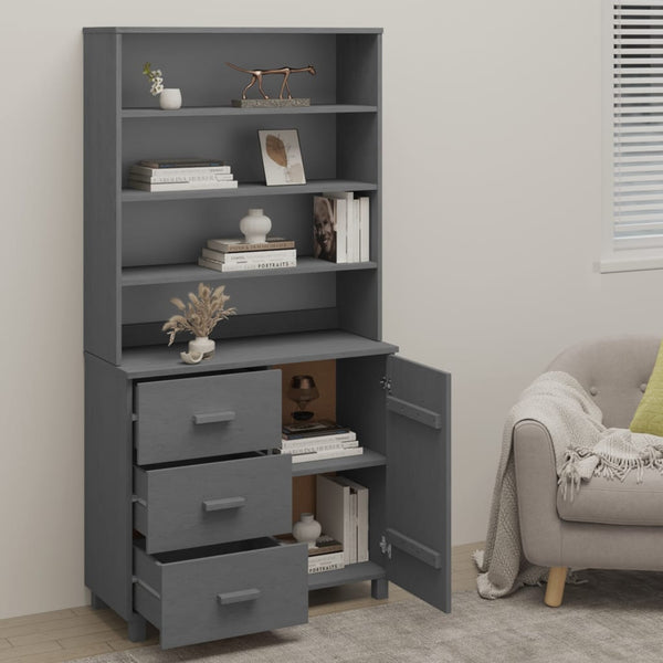 Dunkelgrauer Schrank Hamar Ciulpan (Kiefer)