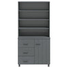 Dunkelgrauer Schrank Hamar Ciulpan (Kiefer)