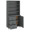 Dunkelgrauer Schrank Hamar Ciulpan (Kiefer)