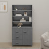 Dunkelgrauer Schrank Hamar Ciulpan (Kiefer)