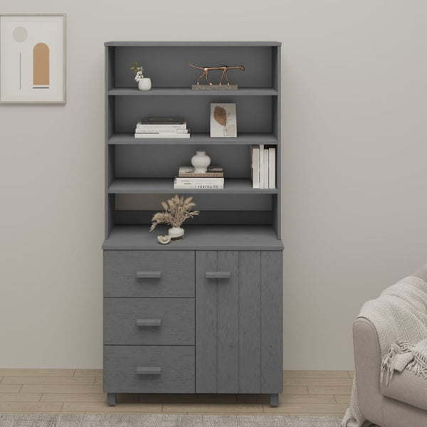 Dunkelgrauer Schrank Hamar Ciulpan (Kiefer)
