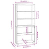 Honigbrauner Schrank hamar Frig (Kiefer)