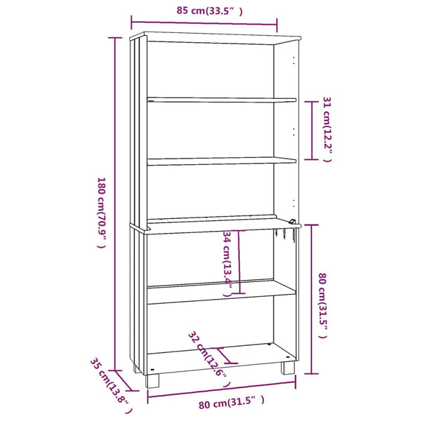 Weißer Schrank Hamar Frig (Kiefer)