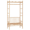 Gartenbank aus Bambus mit Pergola Deeann 116cm