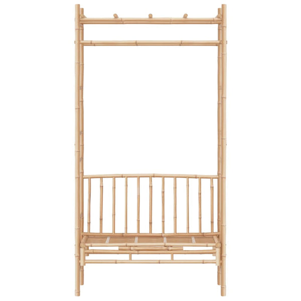 Gartenbank aus Bambus mit Pergola Deeann 116cm