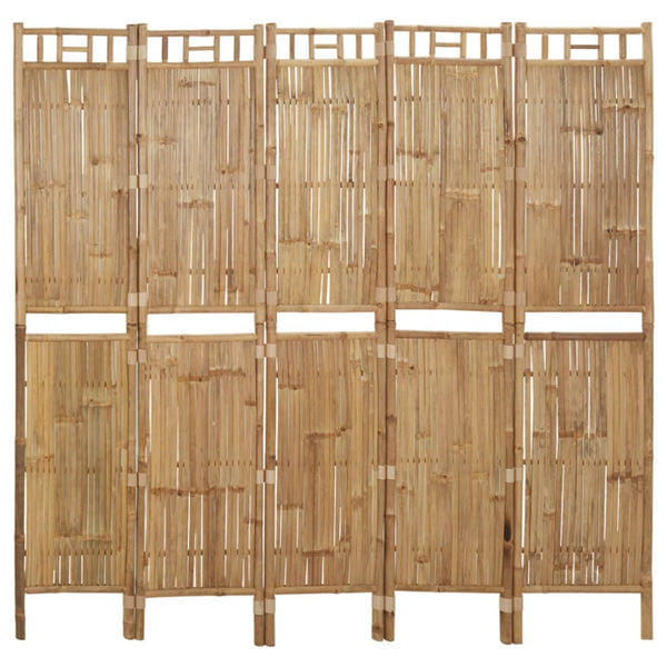 Tilanjakaja bambu Marciana 200x180cm (5-paneelinen)