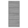 Grauer Schuhschrank Ernesta 63x24x147cm (Holz)