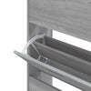 Grauer Schuhschrank Ernesta 63x24x147cm (Holz)