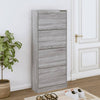 Grauer Schuhschrank Ernesta 63x24x147cm (Holz)