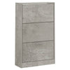 Schuhschrank Ernesta 63x24x103 cm (Holz), betongrau