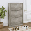 Schuhschrank Ernesta 63x24x103 cm (Holz), betongrau