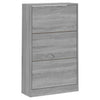Grauer Schuhschrank Ernesta 63x24x103cm (Holz)