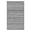 Grauer Schuhschrank Ernesta 63x24x103cm (Holz)