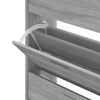 Grauer Schuhschrank Ernesta 63x24x103cm (Holz)