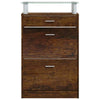 Schuhschrank Geanela, Wildeiche, 63x24x104 cm (Holz)
