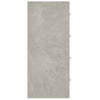 Betongraues Sideboard mit 4 Schubladen General 60x30,5x71cm