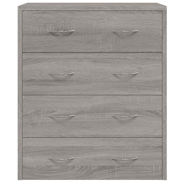 Kommode Grau mit 4 Schubladen General 60x30,5x71cm (Sonoma)