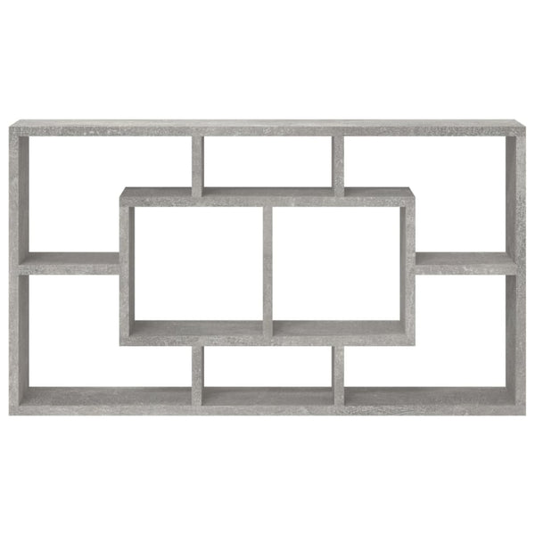 Betongraues Wandregal Paunel mit 8 Fächern