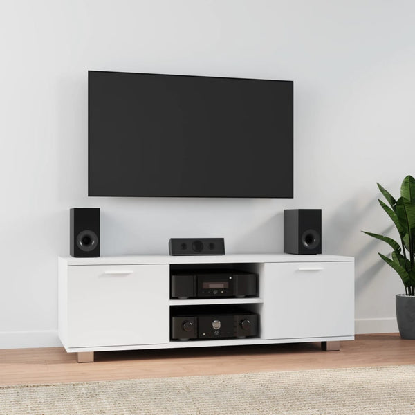 Valkoinen tv-taso Antonin 120x40,5x35cm (puinen)