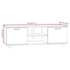 Betongraues TV-Board Anton 120x40,5x35cm (Holz)