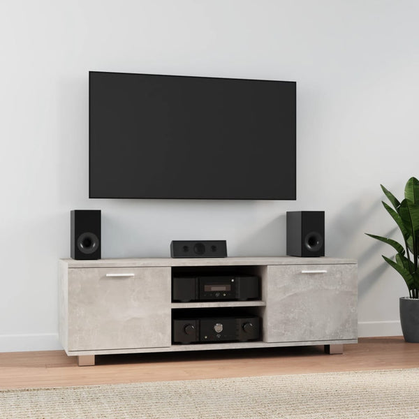 Betongraues TV-Board Anton 120x40,5x35cm (Holz)