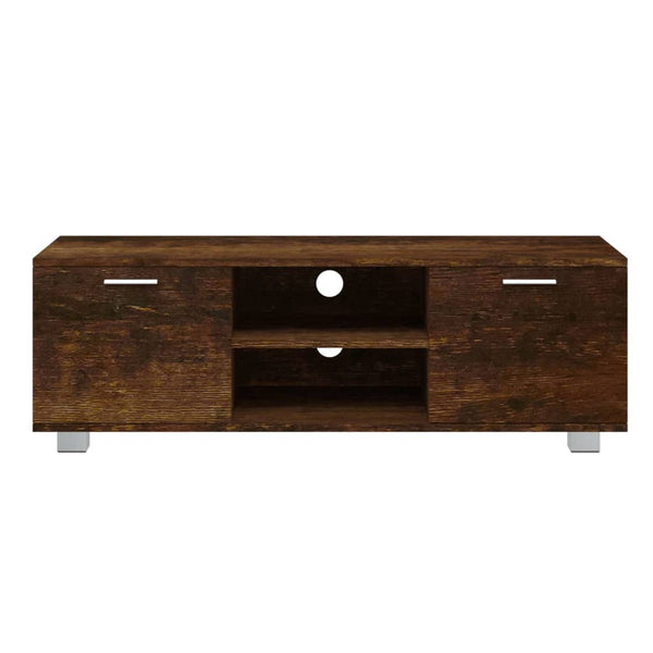 TV-Möbel Antonin aus geräucherter Eiche 120x40,5x35cm (Holz)