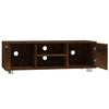 TV-Möbel Antonin aus geräucherter Eiche 120x40,5x35cm (Holz)