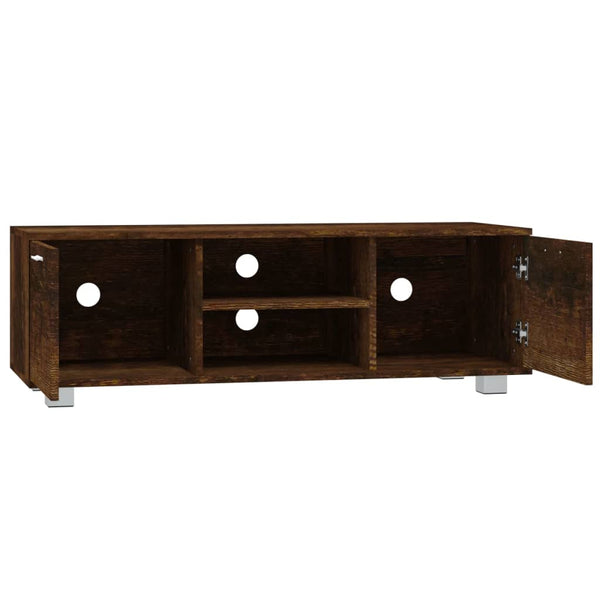 TV-Möbel Antonin aus geräucherter Eiche 120x40,5x35cm (Holz)