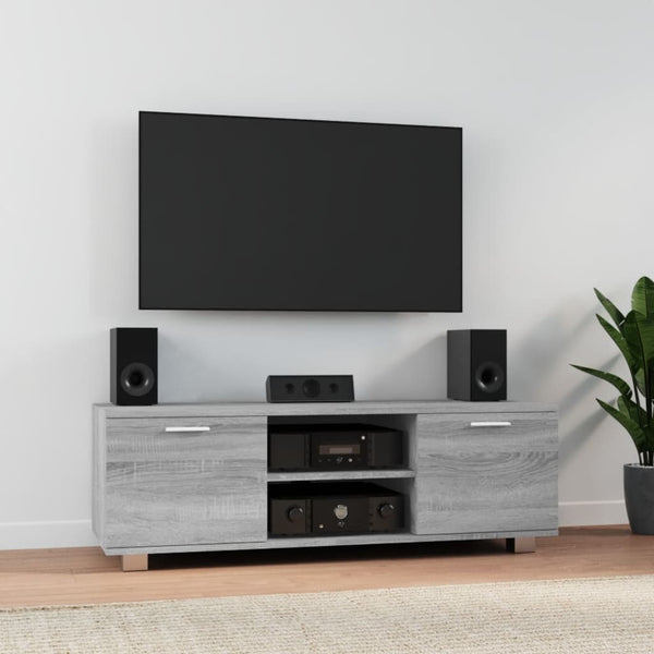 Graues TV-Möbel Antonin 120x40,5x35cm (Holz)