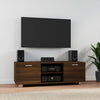 TV-Bank aus Eiche, braun, Antonin, 120x40,5x35cm (Holz)