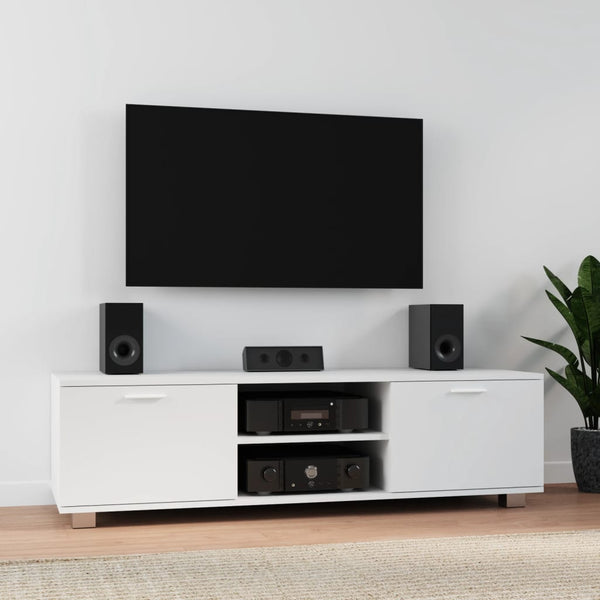 Valkoinen tv-taso Antonin 140x40,5x35cm (puinen)
