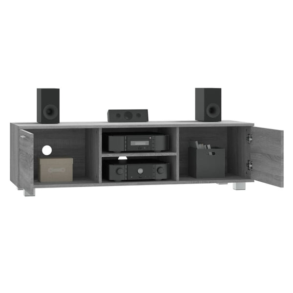 Graues TV-Möbel Antonin 140x40,5x35cm (Holz)