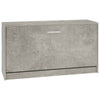 Schuhregal Tiborel 80x24x45cm betongrau (Holz)