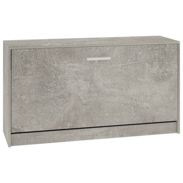 Schuhregal Tiborel 80x24x45cm betongrau (Holz)