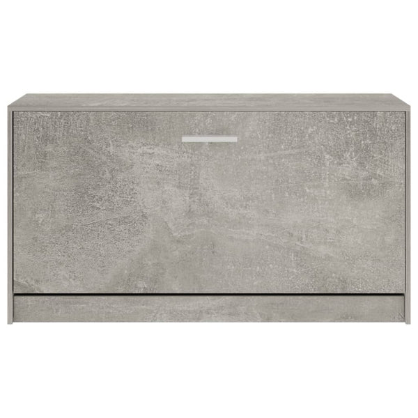 Schuhregal Tiborel 80x24x45cm betongrau (Holz)