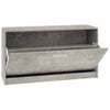 Schuhregal Tiborel 80x24x45cm betongrau (Holz)