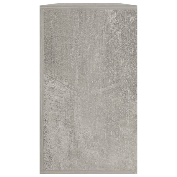 Schuhregal Tiborel 80x24x45cm betongrau (Holz)