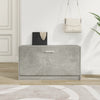 Schuhregal Tiborel 80x24x45cm betongrau (Holz)