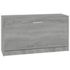 Graue Schuhbank Tiborel 80x24x45cm (Holz)