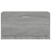 Graue Schuhbank Tiborel 80x24x45cm (Holz)
