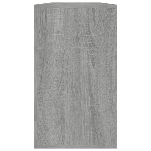 Graue Schuhbank Tiborel 80x24x45cm (Holz)