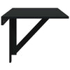 Wandklapptisch Iordanel, schwarz, 100x60x56cm (Holz)