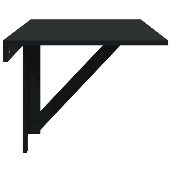 Wandklapptisch Iordanel, schwarz, 100x60x56cm (Holz)